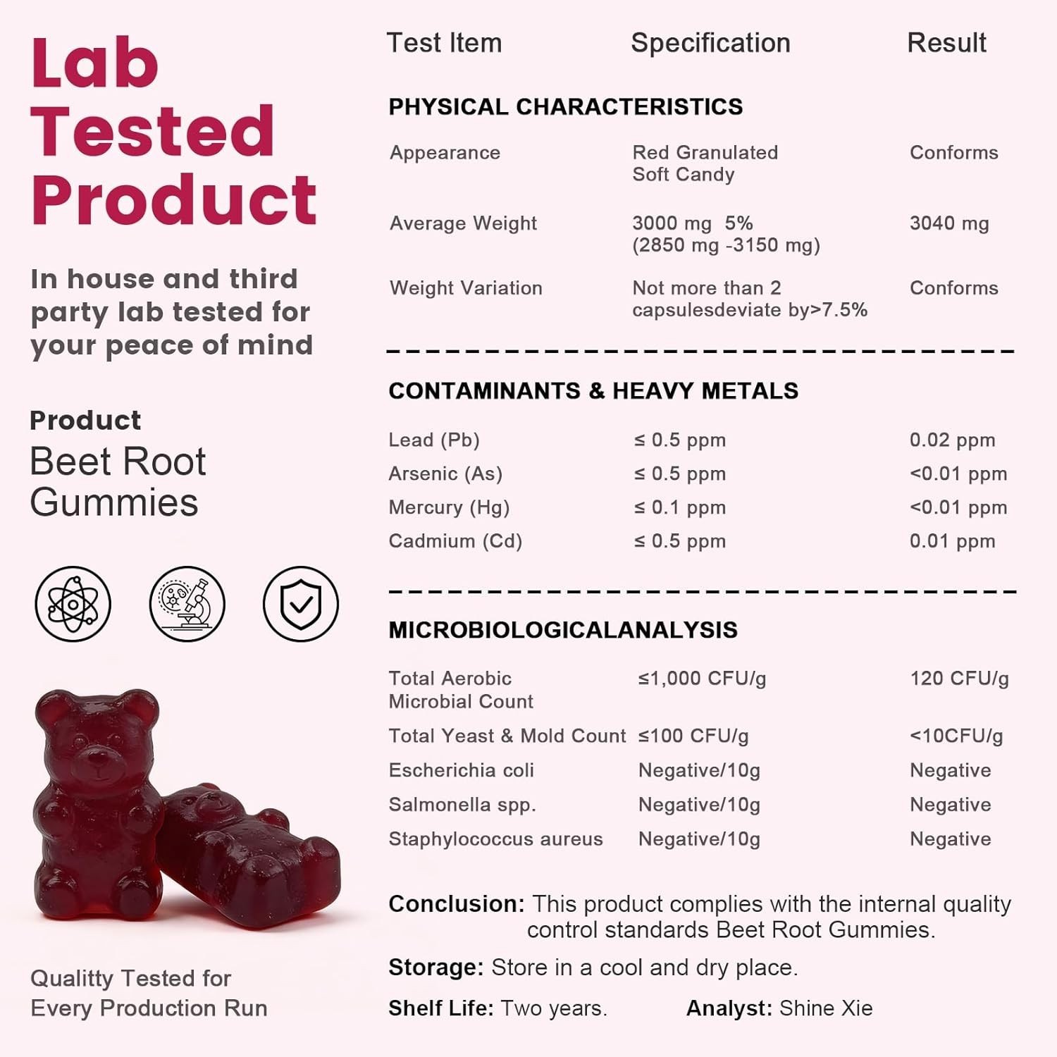 Beet Root w/ CoQ10, L-Arginine & Grape Seed Sugar-Free Gummies 60 ct