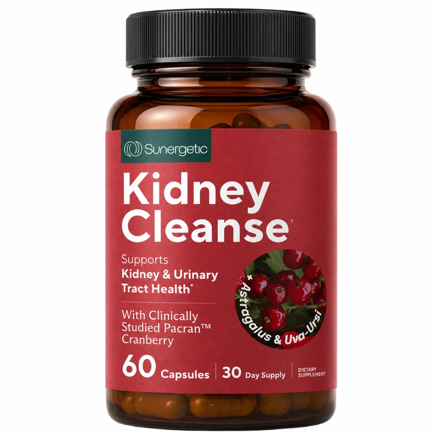 Premium Kidney Cleanse Supplement – Powerful 60 Count (Pack of 1)