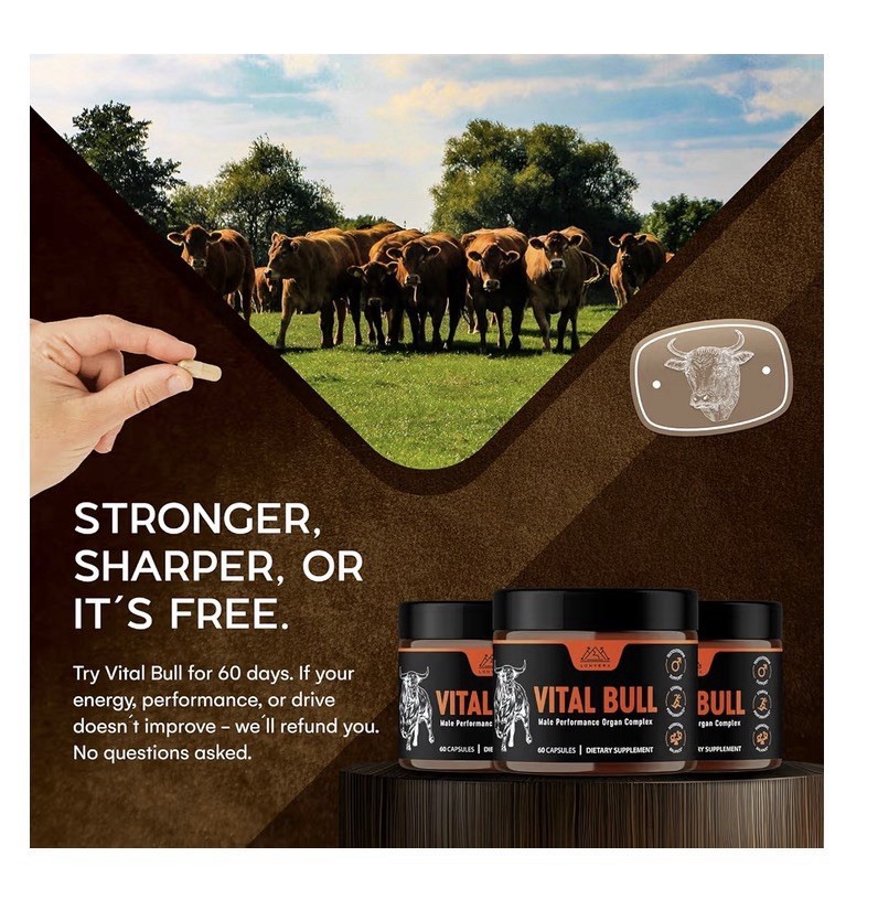 3 Pack Lonvera Vital Bull Male Performance Beef Organ Grass Fed For Men