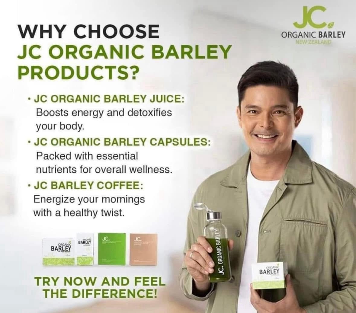 JC Organic Barley Grass Juice Mix New Zealand Superfood Drink Powder 10 Sticks