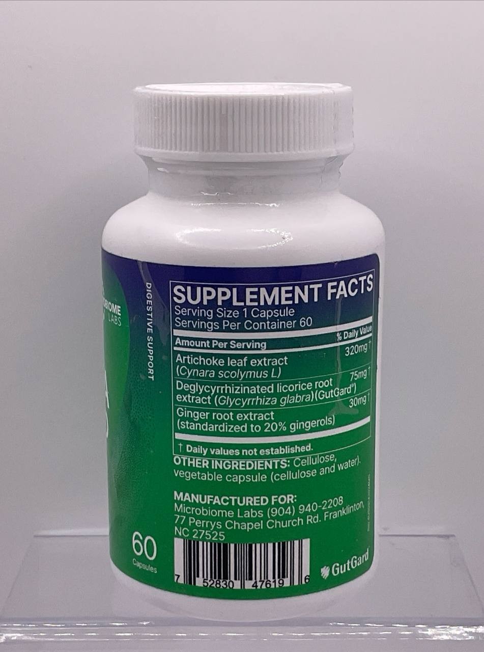 Microbiome Labs MegaGuard Nature’s Stomach Support 60 Capsules Best By 07/2026