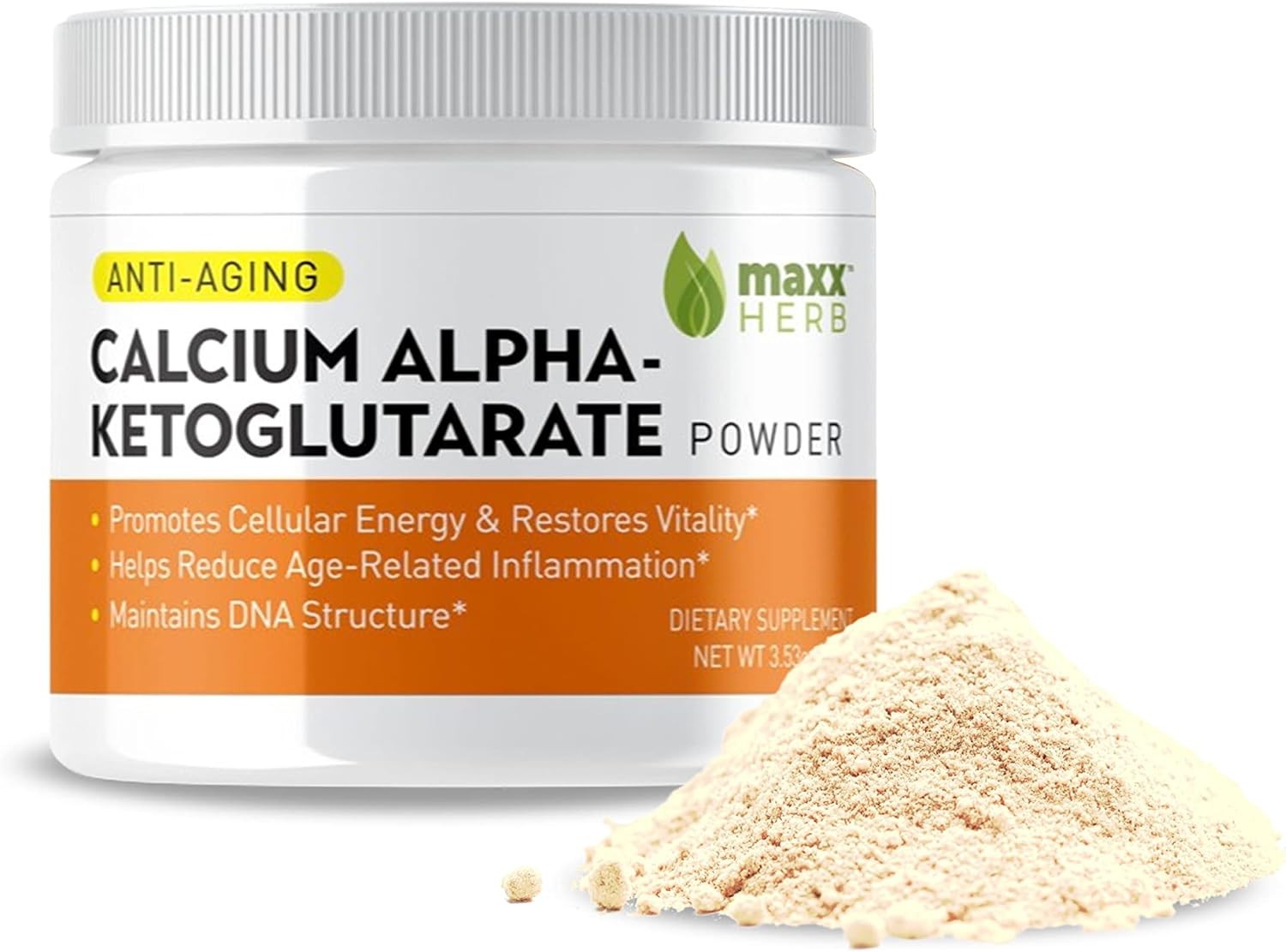 Maxx Herb Calcium AKG, Pure Calcium Alpha – Ketoglutarate Powder (Ca-AKG)
