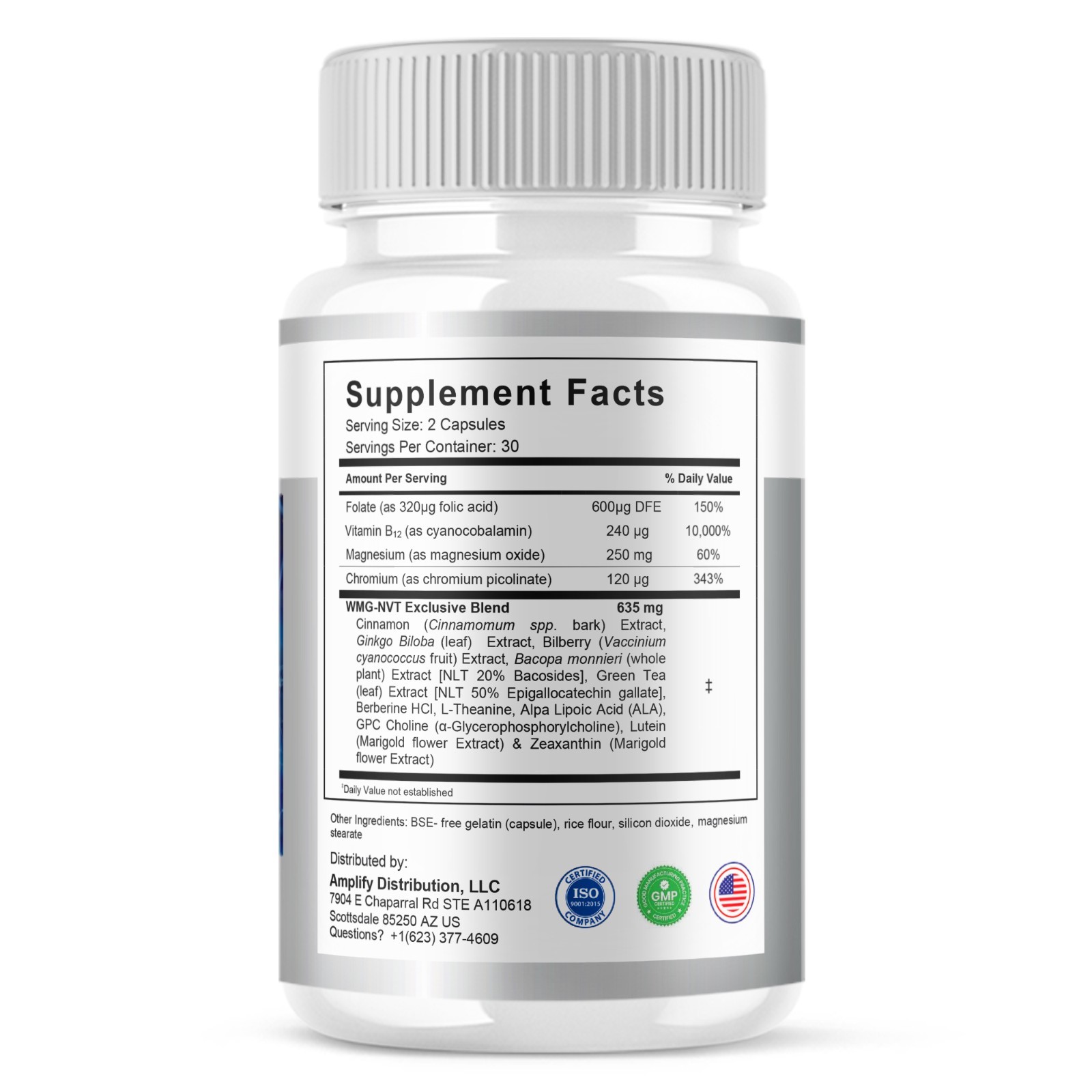 (2 Pack) Nerv Ease Pills, NervEase Premium Nootropic Supplement (120 Capsules)