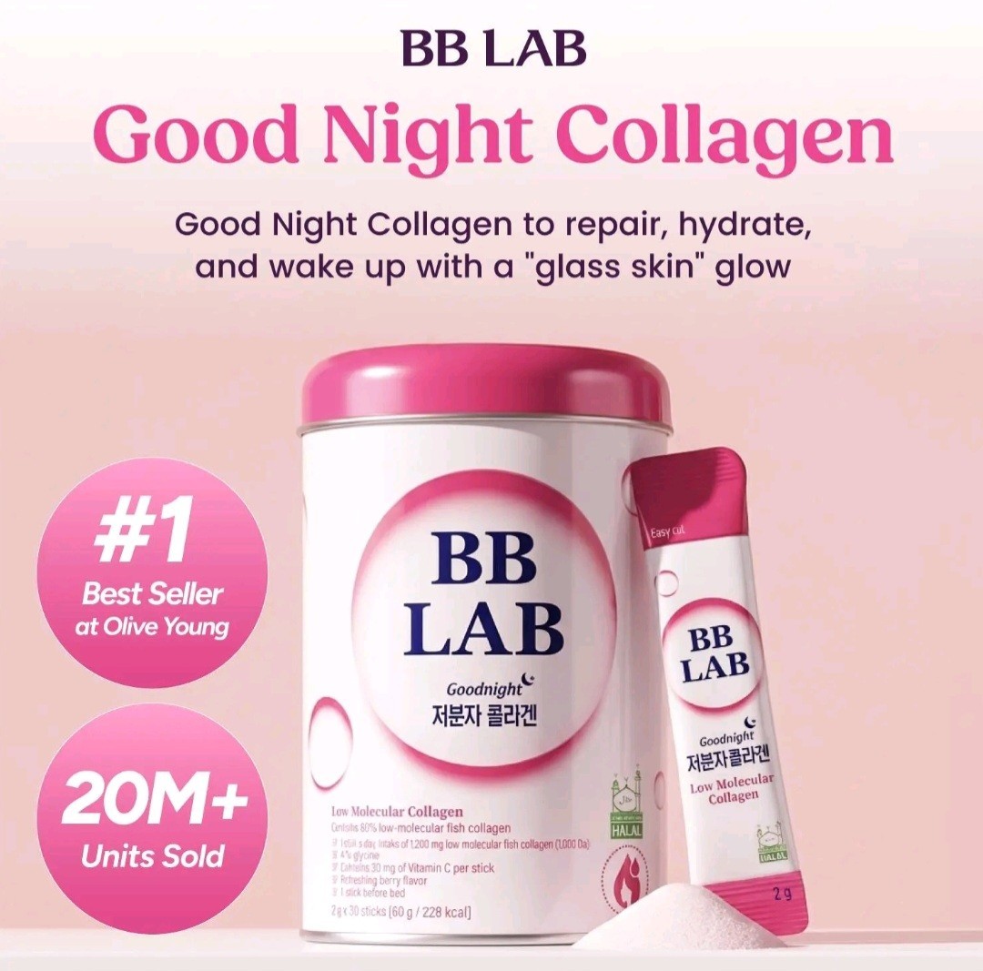BB LAB Goodnight Low Molecular Collagen Powder Sticks Mixed Berry 2g 30 Count