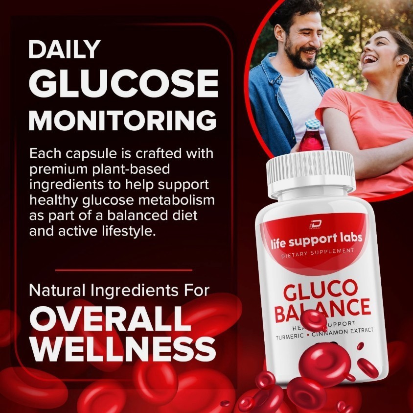 Life Support Gluco Balance Support Pills Vitamin Supplement 60 Capsules (2-Pack)