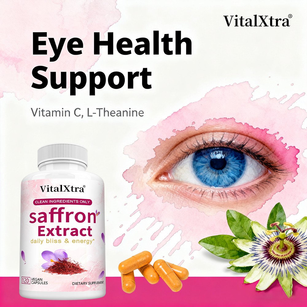 Premium Saffron Blend with Passion Flower 30~120Cap Emotional Balance Relaxation