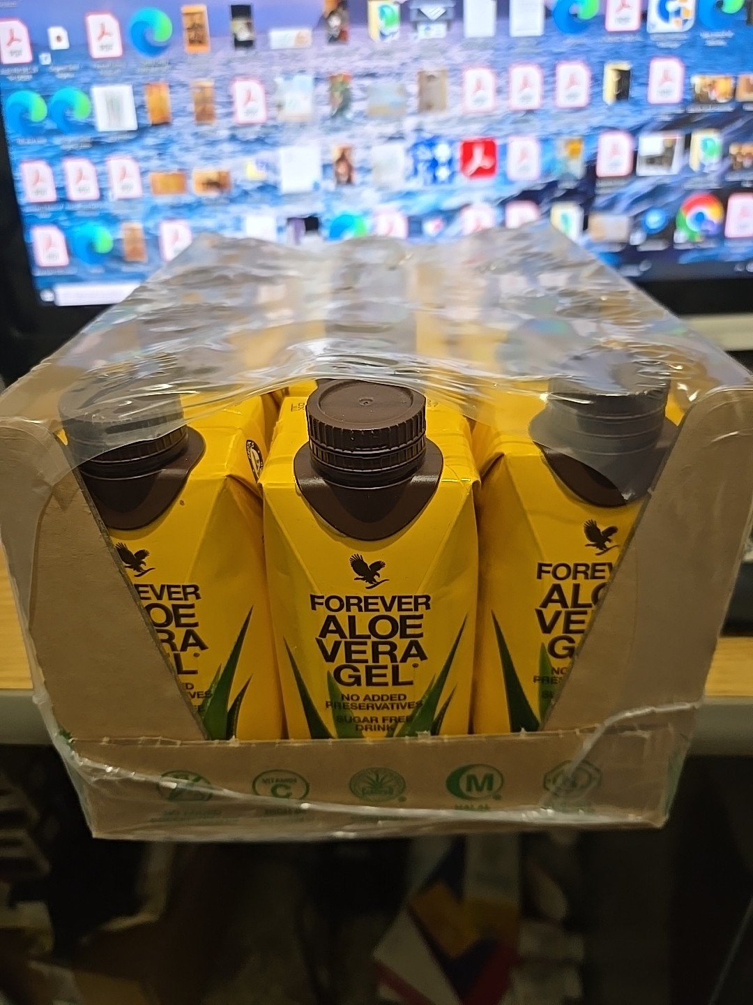 Forever Aloe Vera Gel Minis – 12 packs/0.33ml each. To GO size. KOSHER/HALAL