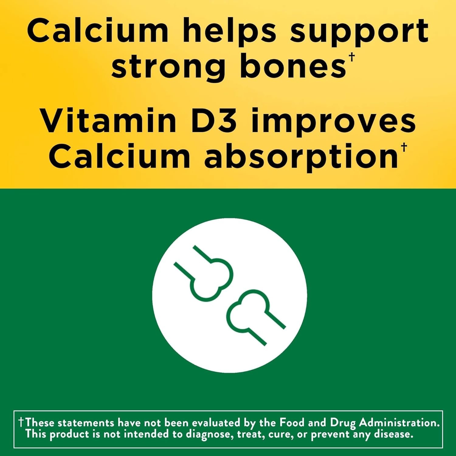 Nature Made Calcium 500mg Gummies with Vitamin D3 80 Count Bone Support