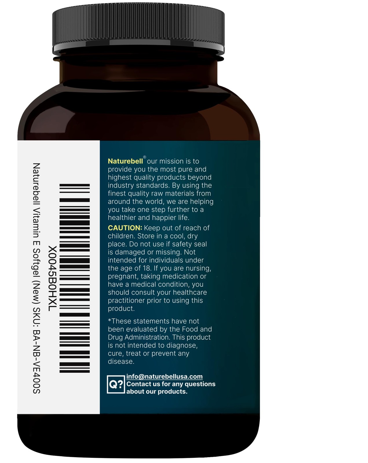NatureBell Vitamin E Oil Softgels, 400iu Per Serving, 400 Count (Pack of 1)