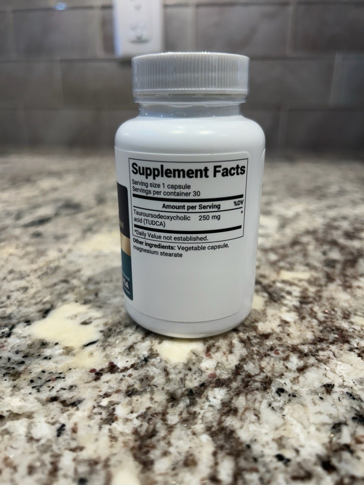 Dr. Berg TUDCA Tauroursodeoxycholic Acid Liver & Gut Support 250mg 30 -Capsules