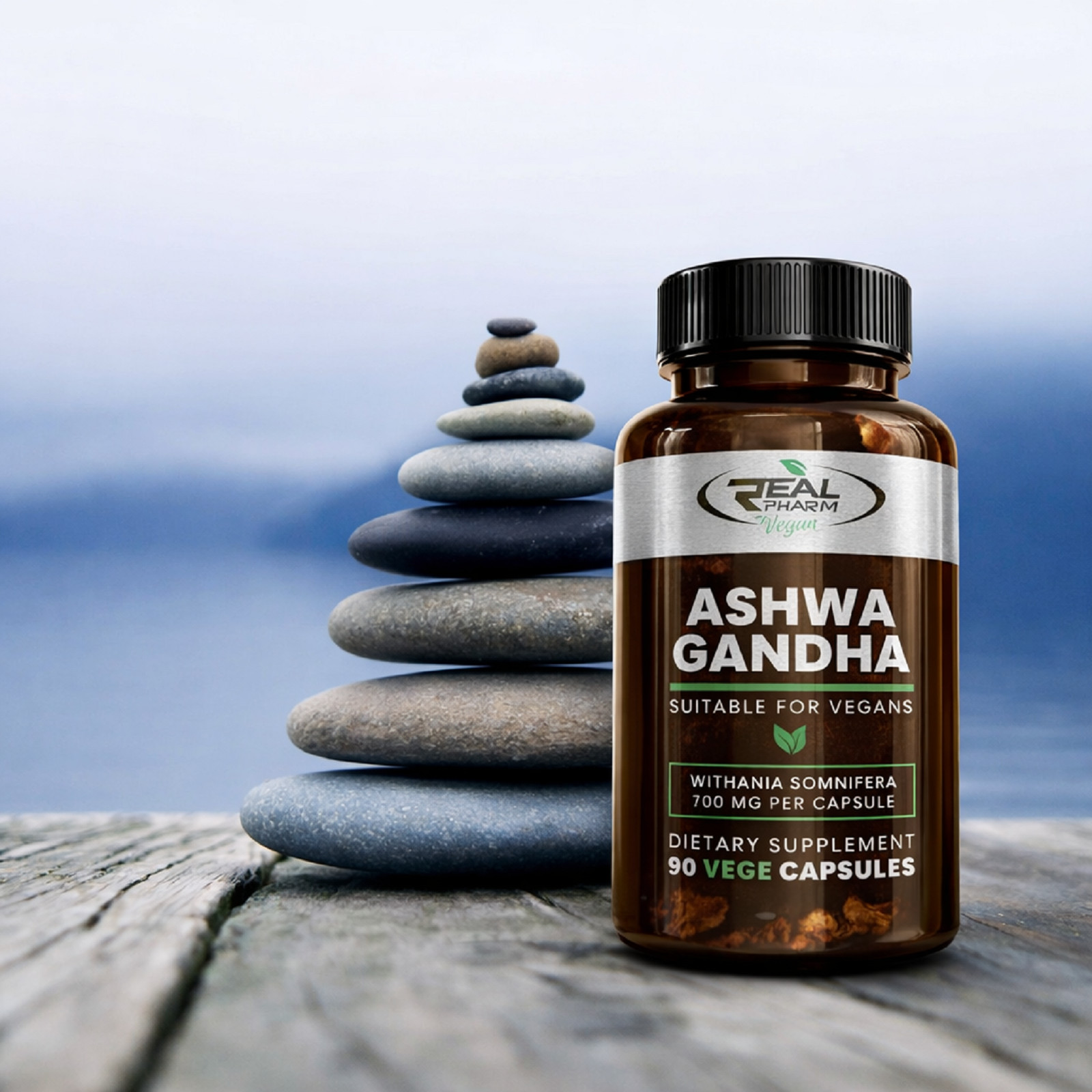 ASHWAGANDHA – 90-180 Vege Capsules – 700mg -Energy Hormone Balance Stress Relief