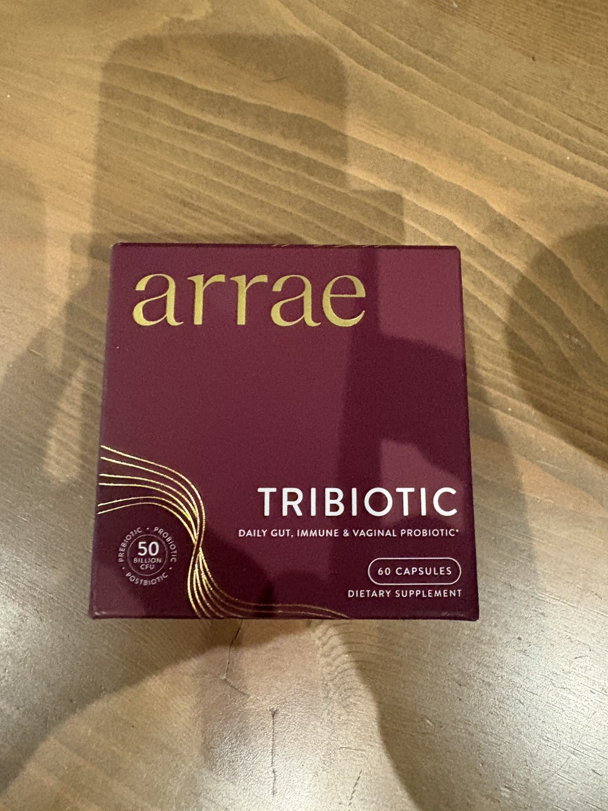NEW Arrae Tribiotic Gut, Immune & Vaginal Probiotic Gluten-Free Nut Free 60 Caps