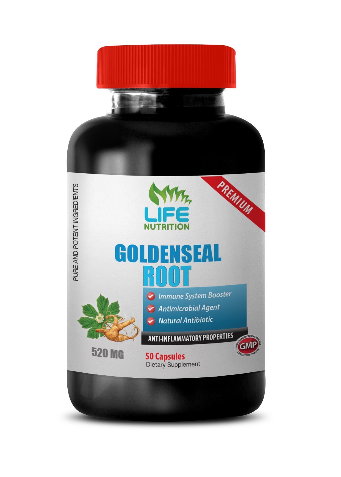 goldenseal capsules – Goldenseal Root Extract 520mg – immune-boosting 1B