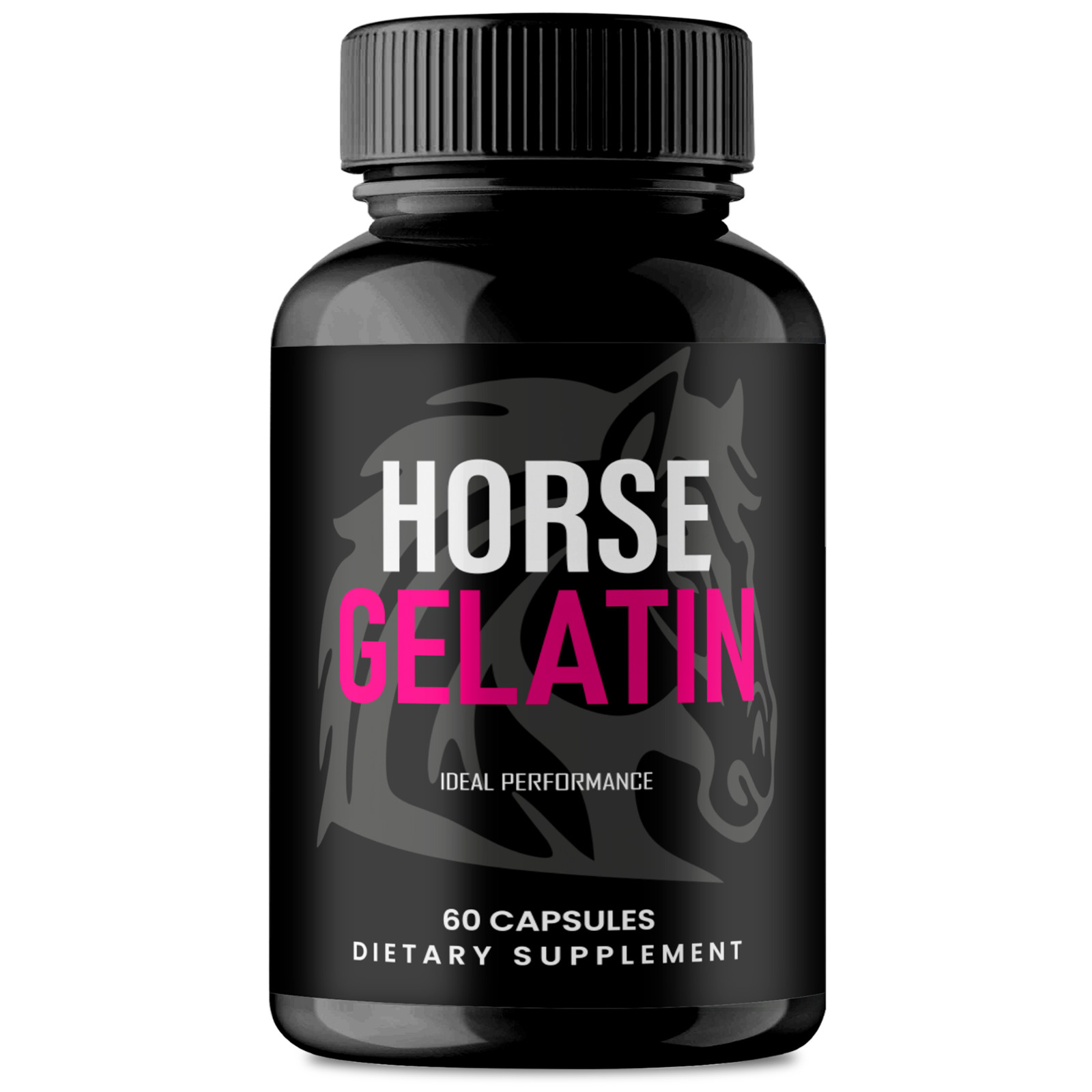 Horse Gelatin for Men Capsules, Official HorseGelatin Supplement Pills (1 Pack)