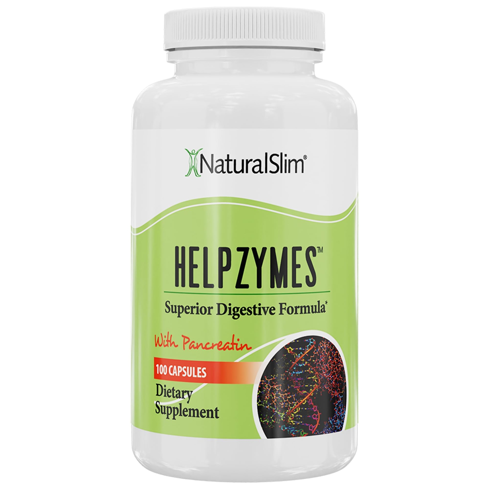 NaturalSlim Helpzymes Superior Digestive Formula – Digestive Enzymes Capsules