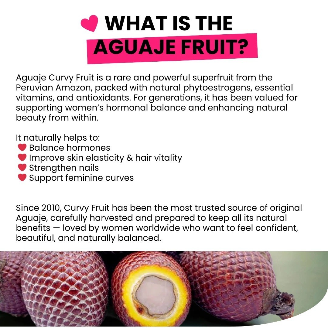 Aguaje + Black Maca + Fenugreek – Natural Glute, Hip & Curve Enhancer – 300 Caps
