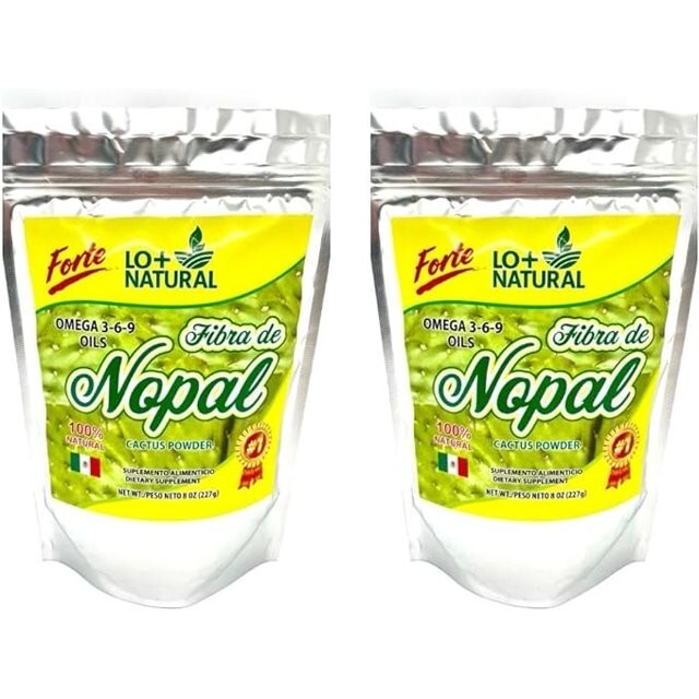 LO+ NATURAL Dietary Supplement Fibra de Nopal Forte Cactus Powder 8oz 227g