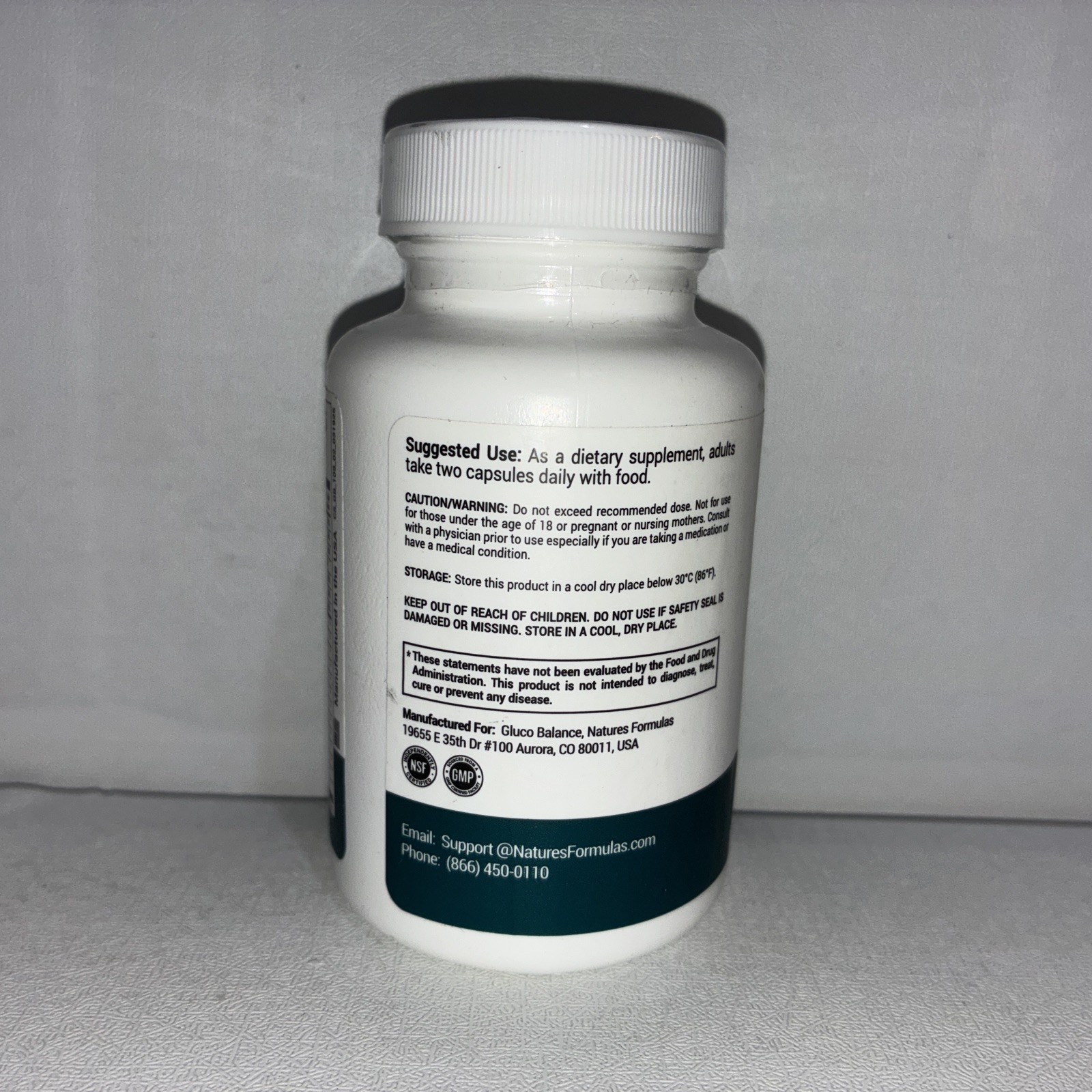Gluco Balance Capsules Supplement Supports Blood Sugar Levels/ Exp 11/2027