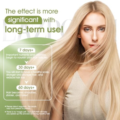 Lazpowfi Hair Growth Supplement, Biotin 10000mcg, 32-in-1 Vitamins for Hair