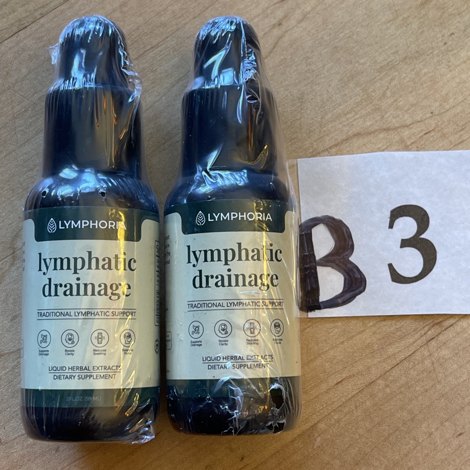 Lymphoria Lymphatic Drainage Bloat Relief Detox, 59ml/2oz X3 (LOT OF 3) New