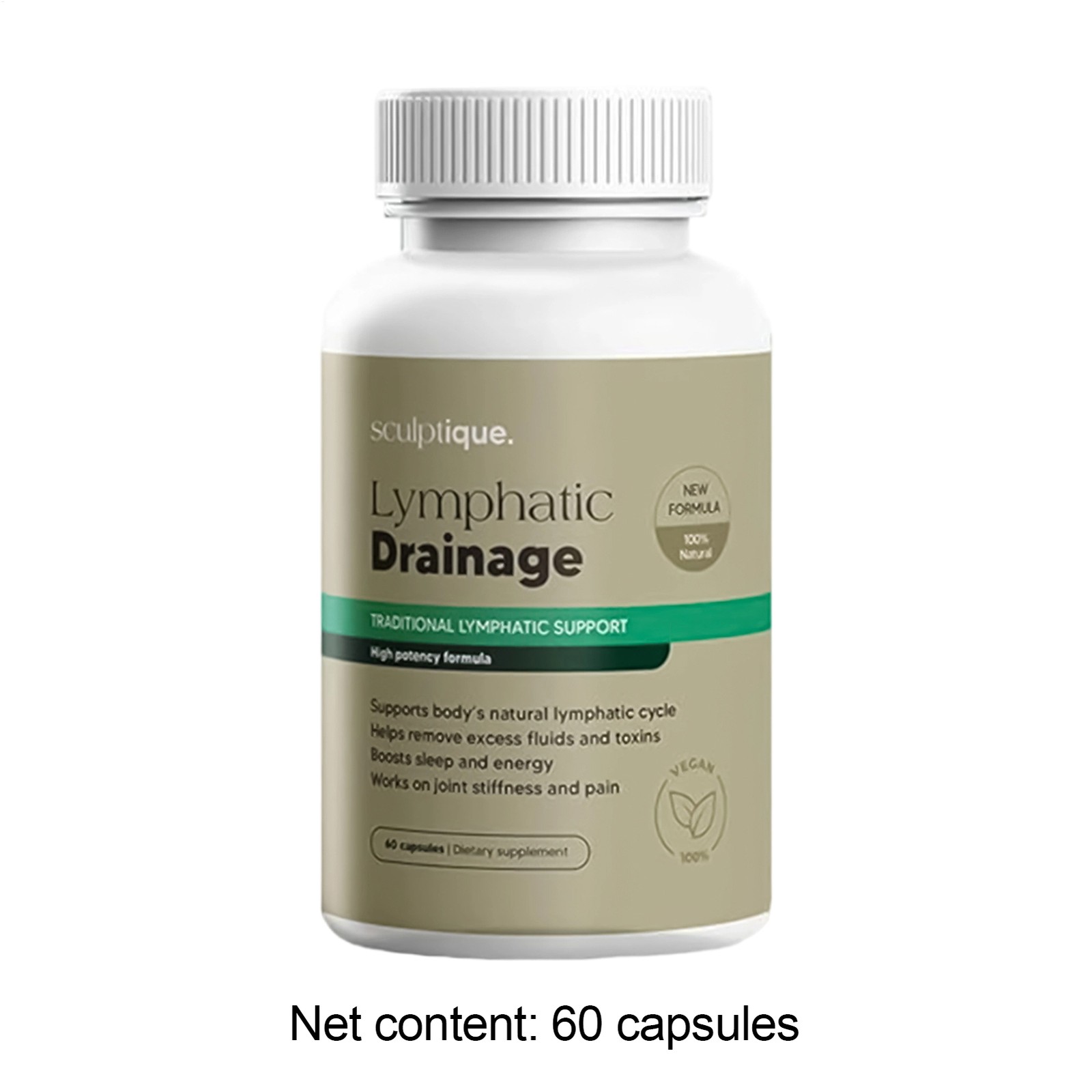 New Maximum Drainage Natural Ct,Sculptique complex 60 Potency Lymphatic Capsules