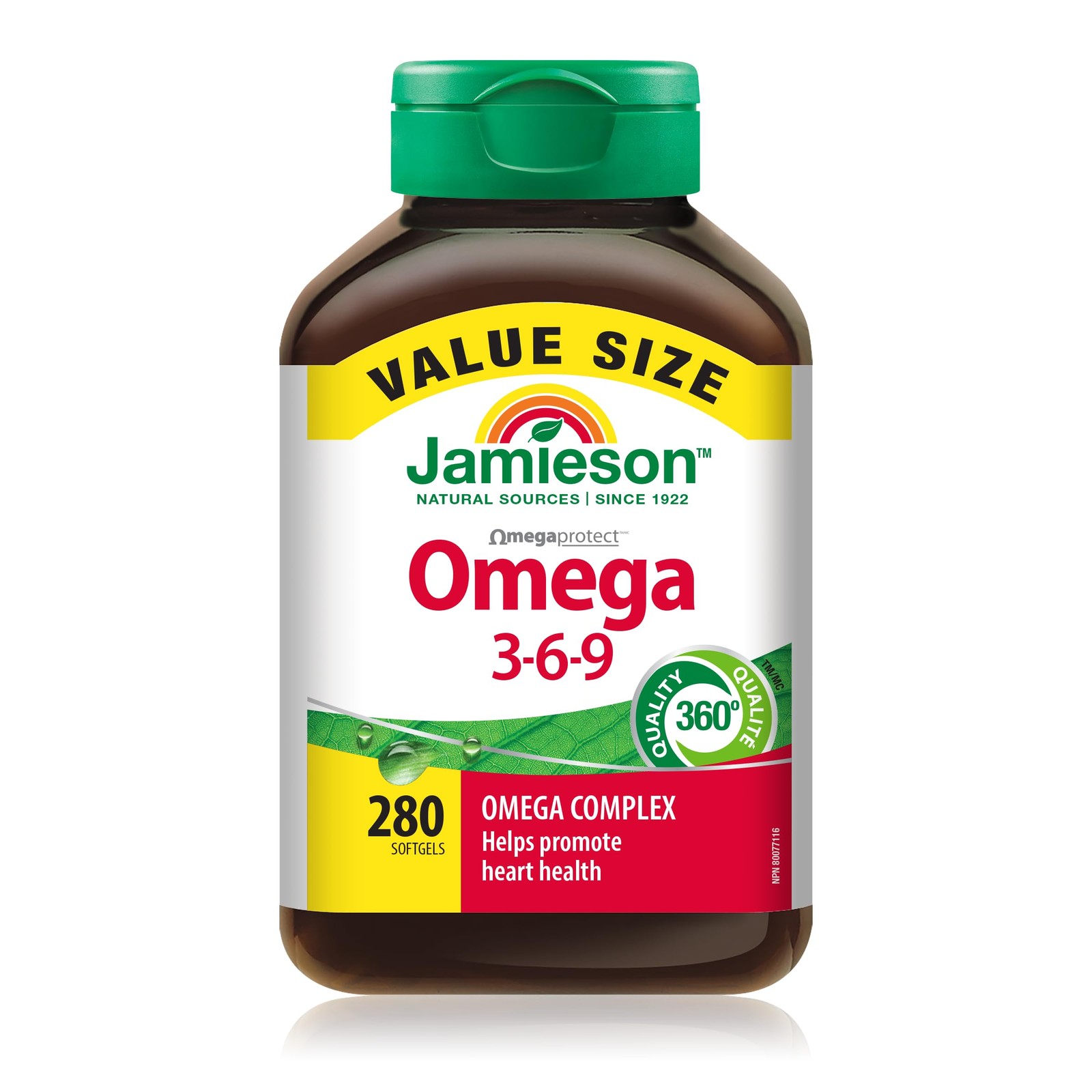Jamieson Laboratories Jamieson Omega 3-6-9 Softgels 280 Softgels Value Pack