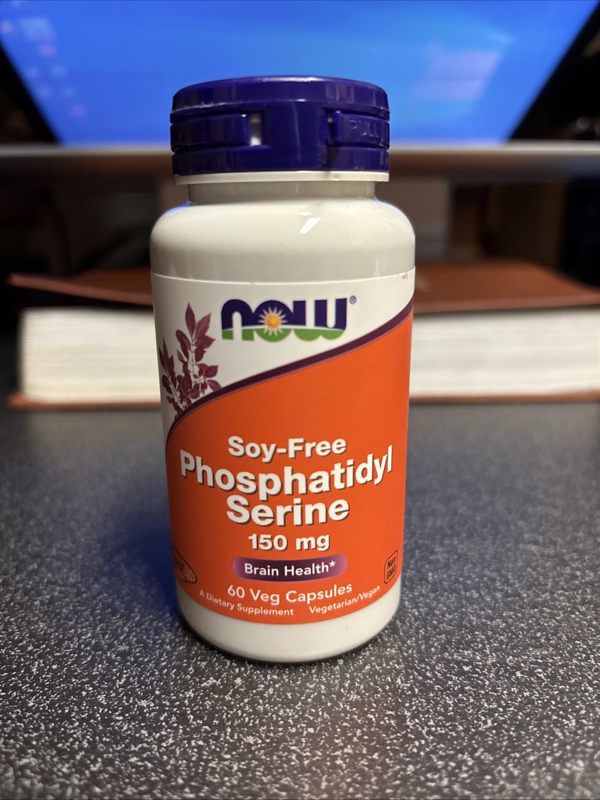 NOW FOODS Phosphatidyl Serine Soy-Free 150 mg 60 Veg Capsules Exp. 05/27
