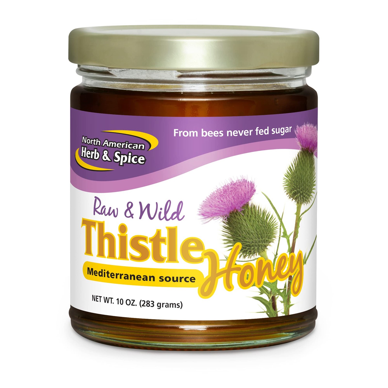 Wild Thistle Honey 10 oz – No added sugar, natural sweetener