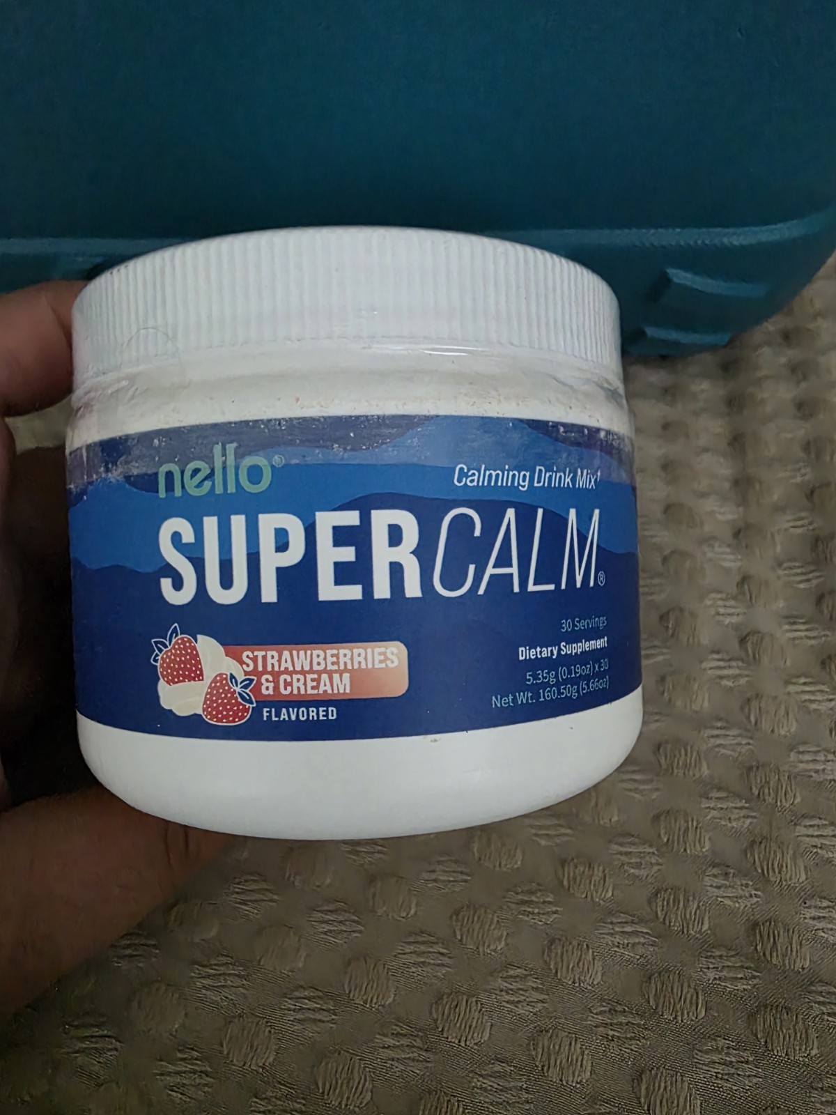 nello SUPERCALM Calming Drink Mix Strawberries & Cream 30 Servings 5.66oz