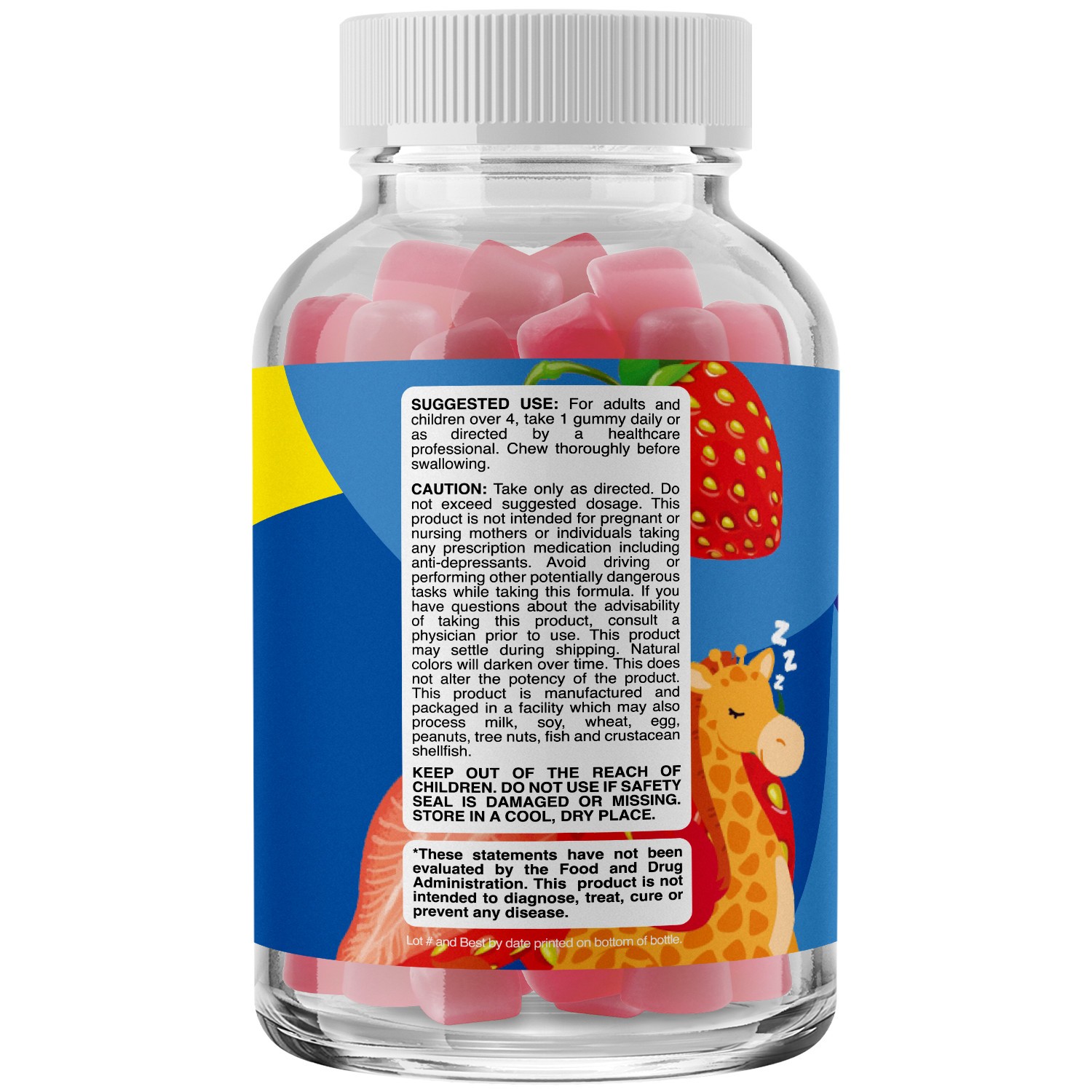 Kids Melatonin 1mg Gummy Vitamins – Pure Melatonin Gummies for Kids