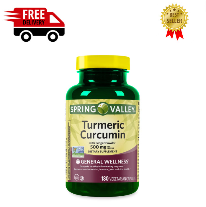 Spring Valley Ultra Strength Turmeric Curcumin Dietary Supplement 1,500 mg 90 Ct