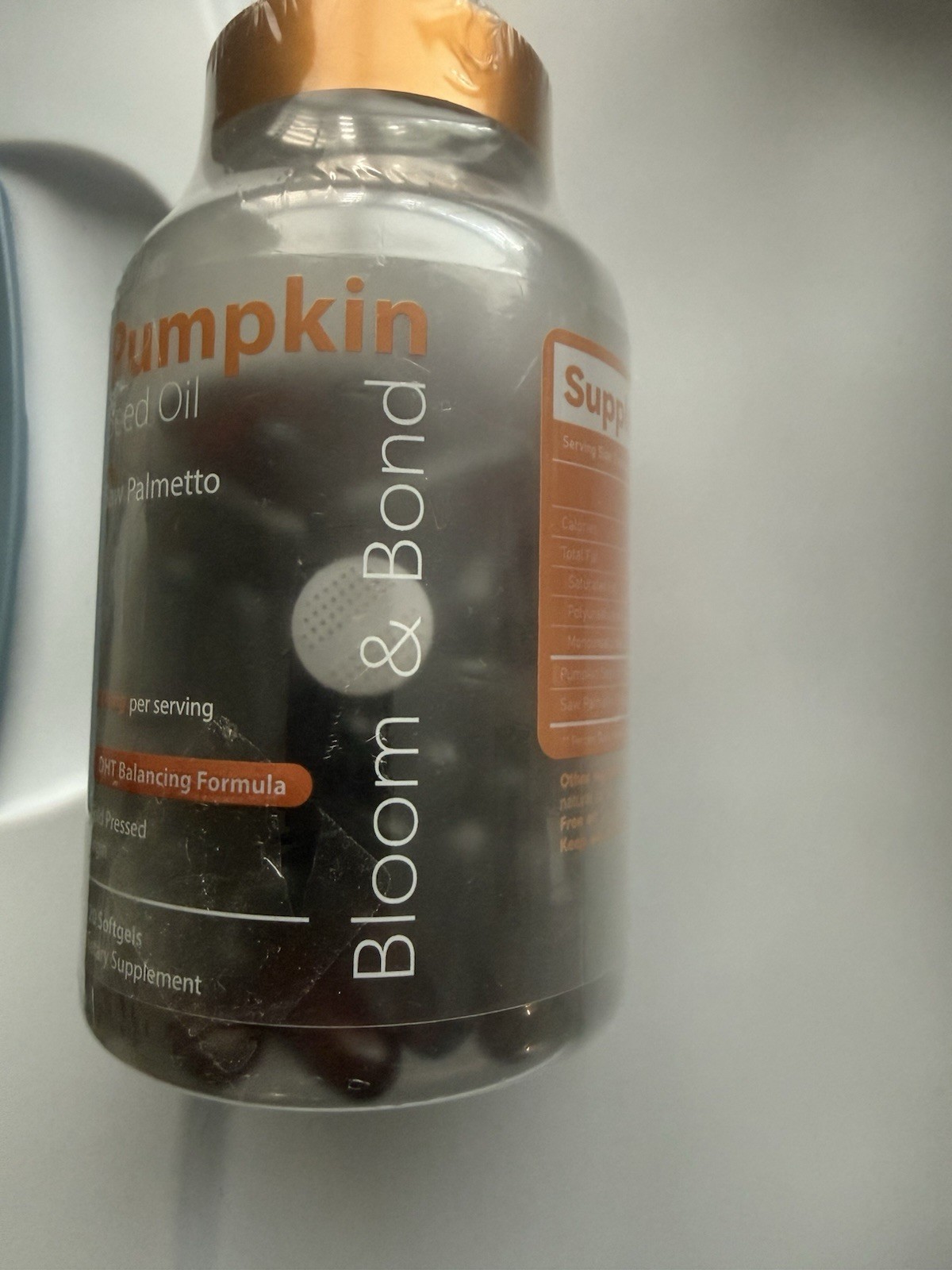 Bloom & Bond Pumpkin Seed Oil + Saw Palmetto 2000mg 120 Softgels Virgin