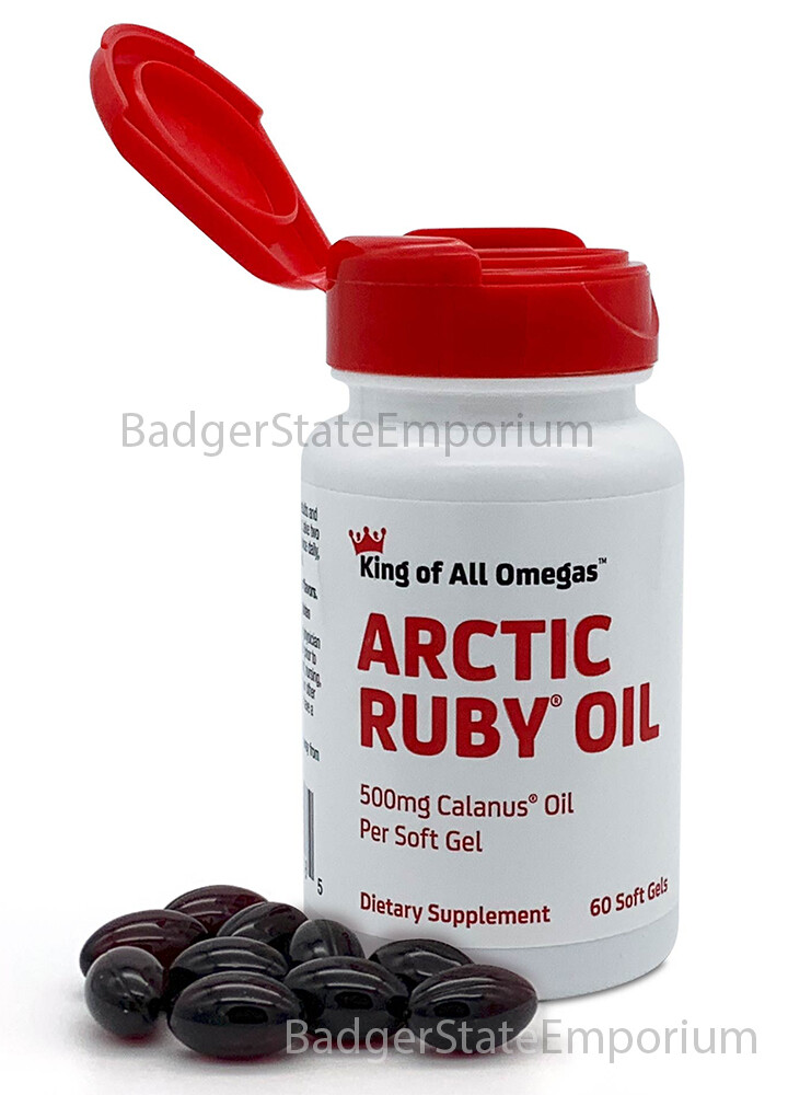Arctic Ruby Oil 60 Soft Gels 500mg Calanus Oil Expire 10/2026 King of All Omegas