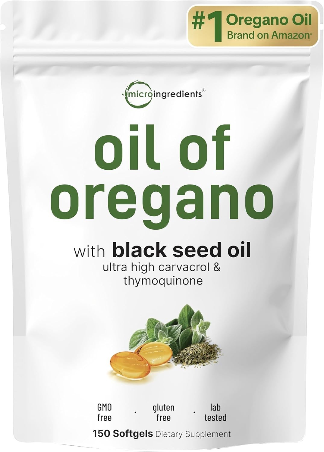 Micro Ingredients Oregano Oil with Black Seed Oil