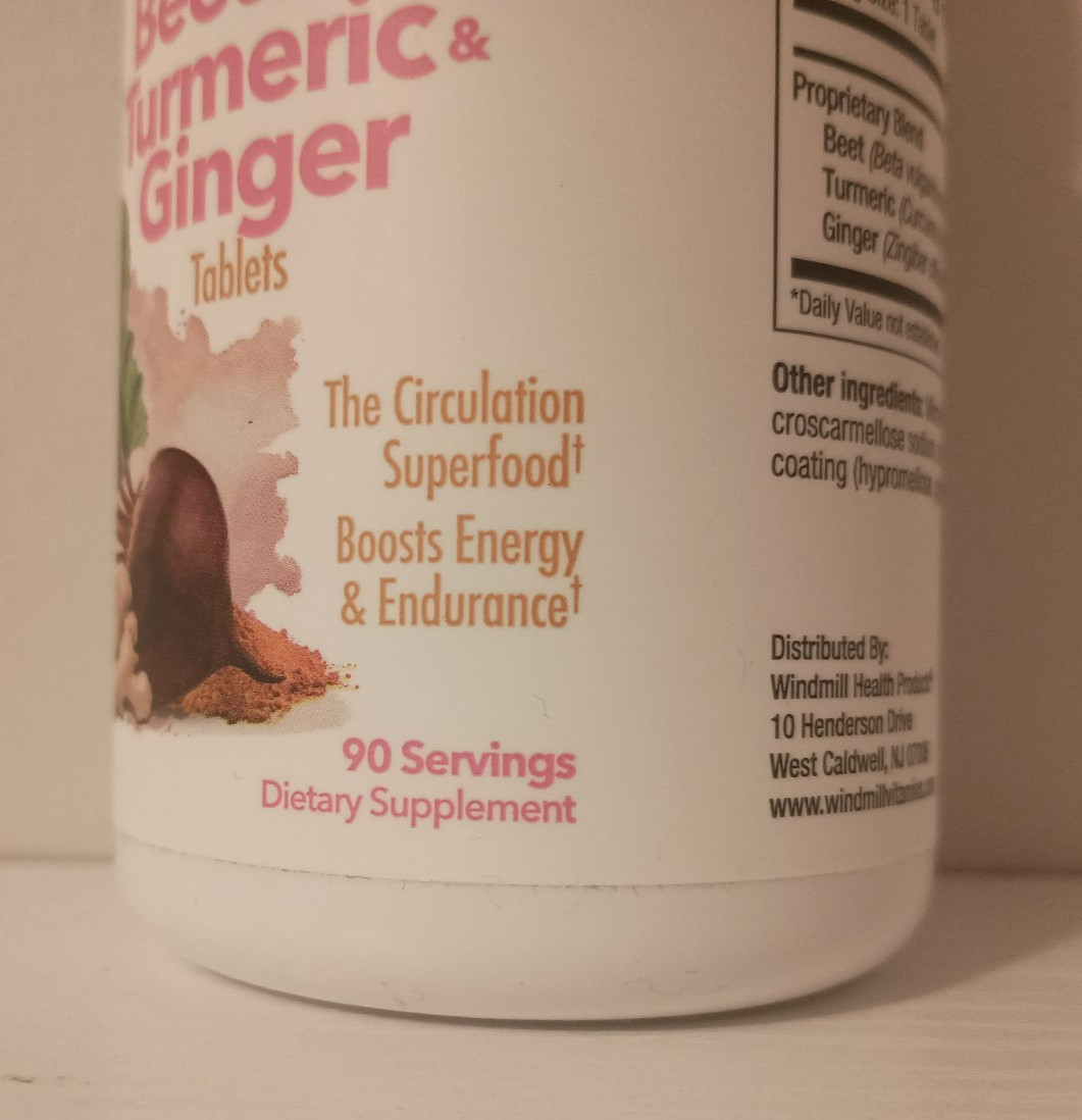 Nutritionworks® Beets with Turmeric & Ginger 90 Tablets Circulation Superfood