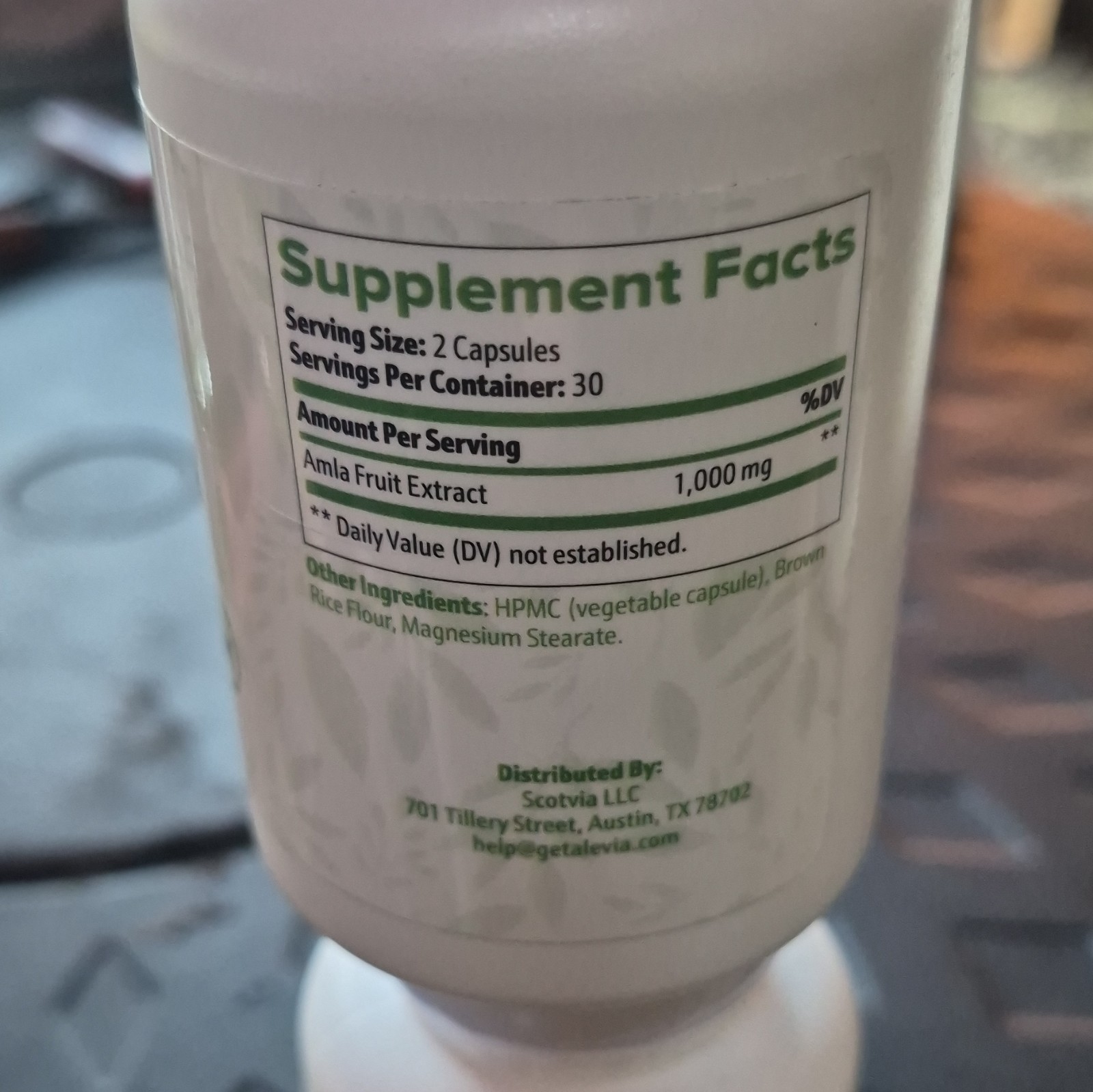 Alevia AMLA Superfruit Extract Capsules – Amla Fruit Extract 1000 mg, 2×60