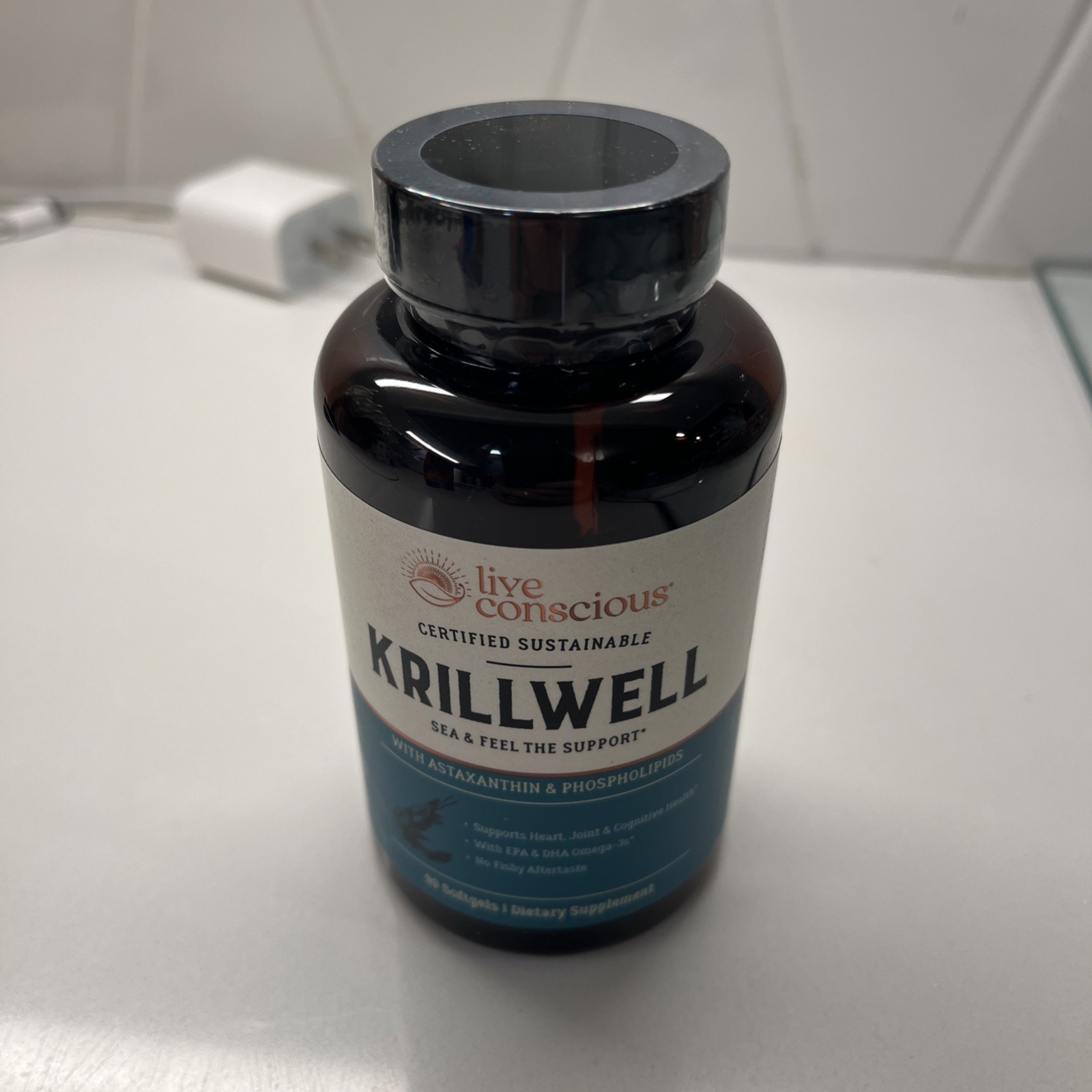 Live Conscious Krillwell 90 Softgels Expiration Date 12/2026