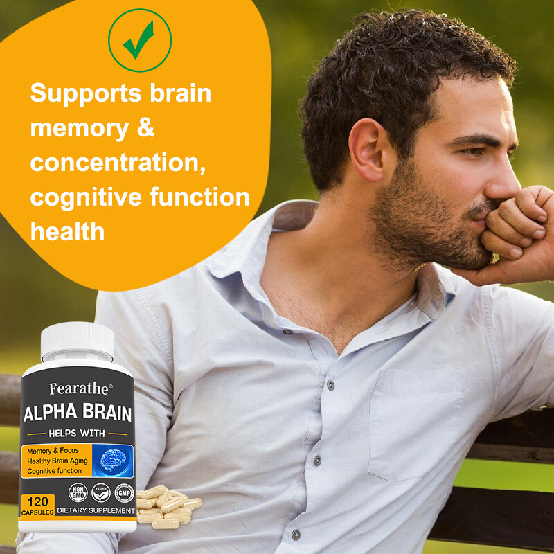 Brain Memory & Brain Support Capsules, Advanced Cognitive Formula，120Capsules