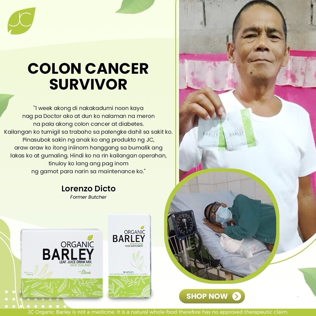 JC pure organic barley capsules from New Zealand