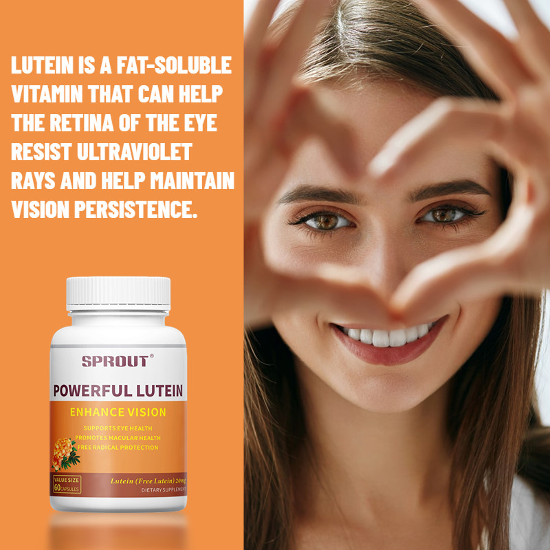 SPROUT Powerful Lutein 20 mg 60 Capsules Supports Eye Health