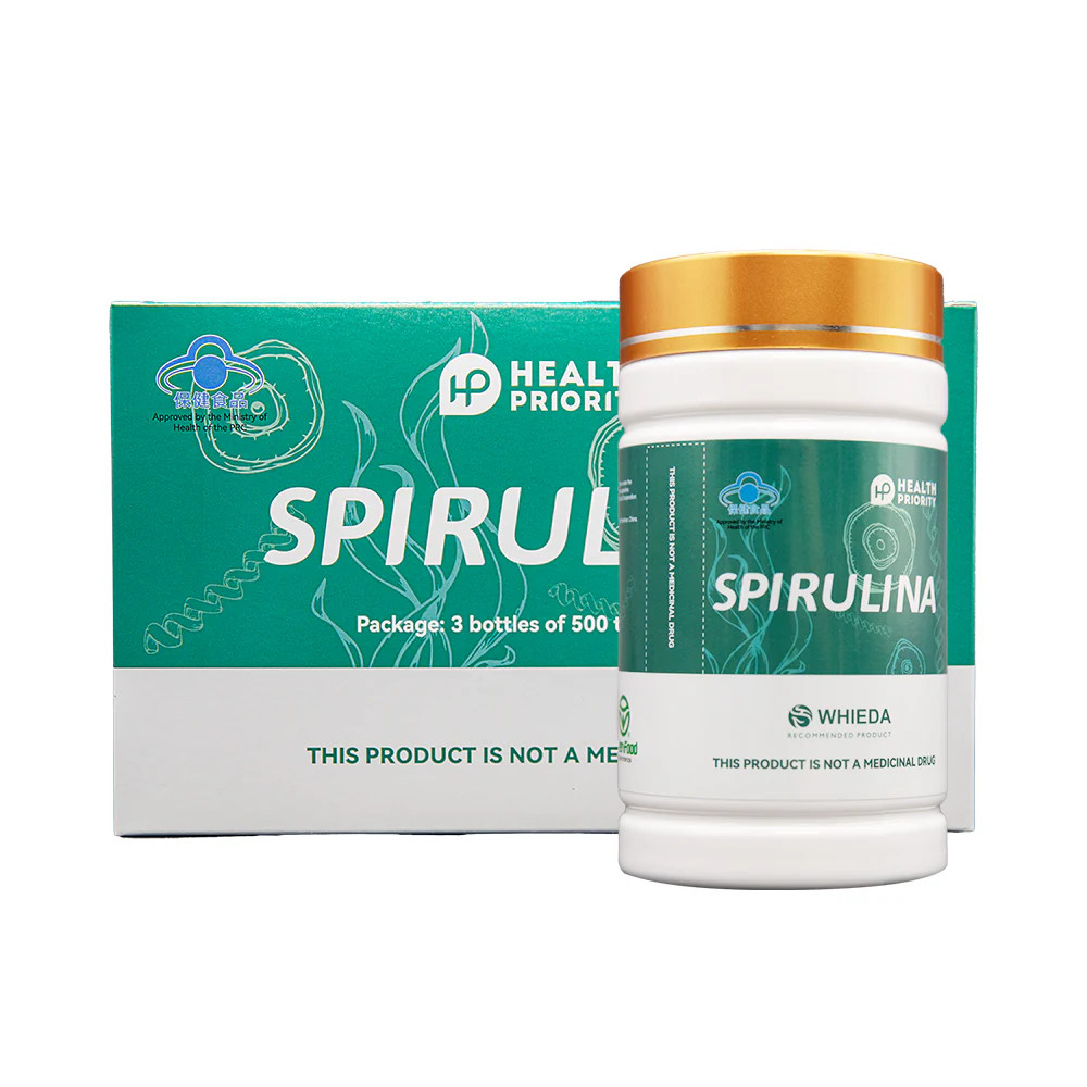 Foherb Spirulina 200 Tablets Natural Algae Superfood Plant Protein Supplement