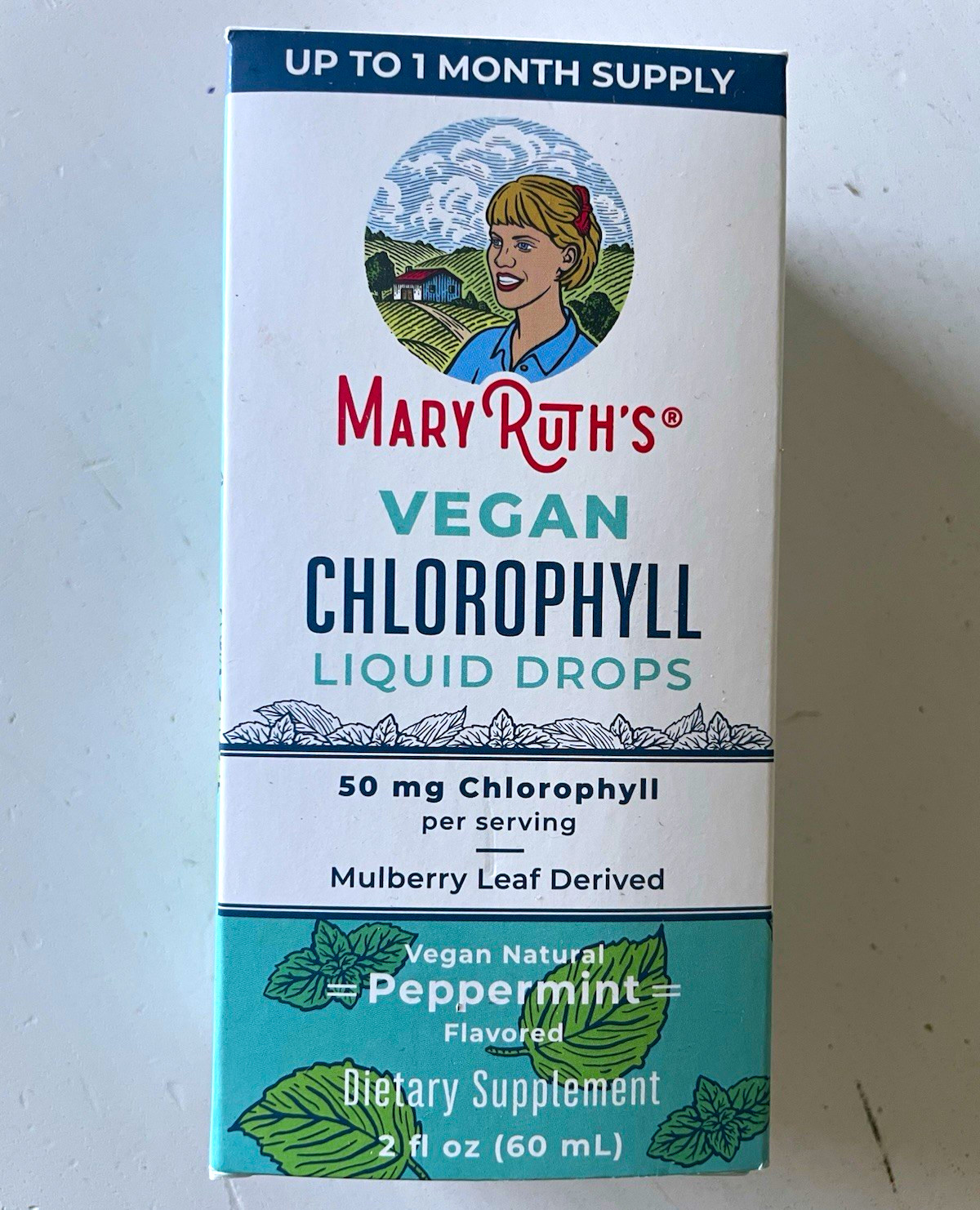 MaryRuth’s Vegan Chlorophyll Liquid Drops Peppermint 2 fl oz (60 mL)