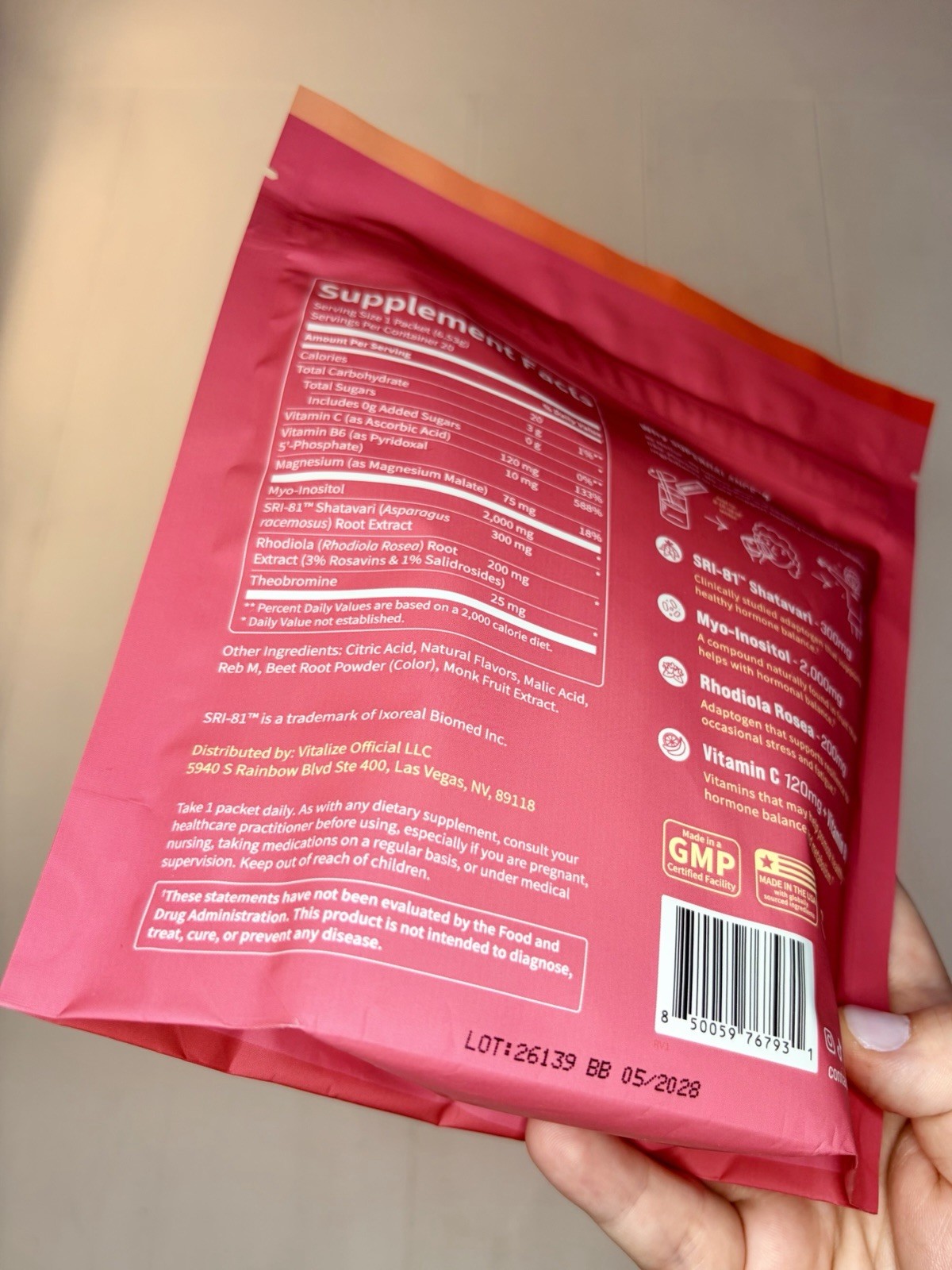 Nello Superbalance Strawberry Lemonade Drink Mix 20 Packets