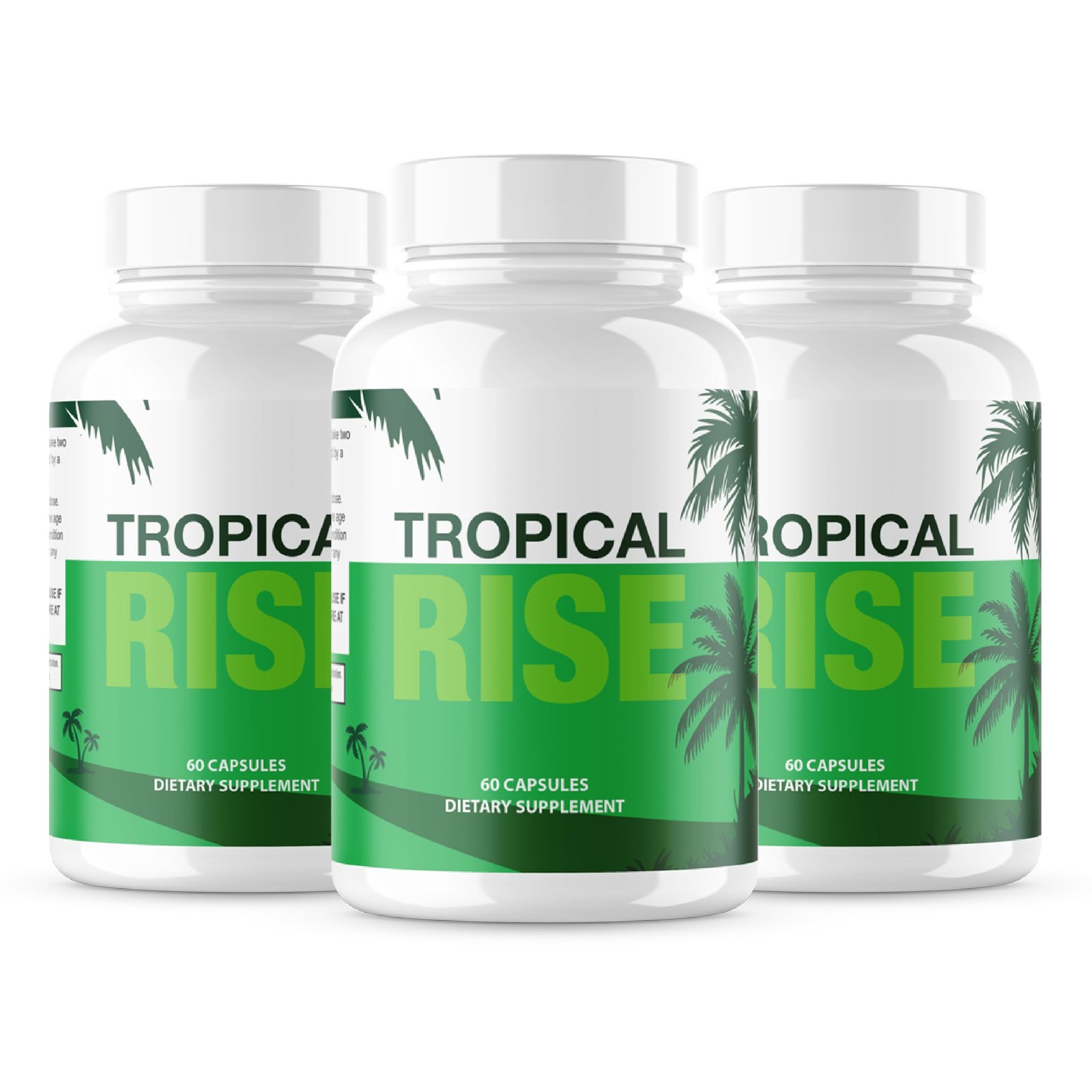 (3 Pack) Tropical Rise Capsules, Official Tropical Rise Support Supplement 180ct