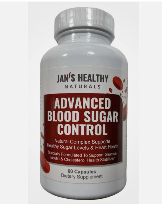 Jan’s Healthy Naturals Advanced Blood Sugar Control 60 capsules BB 09/25
