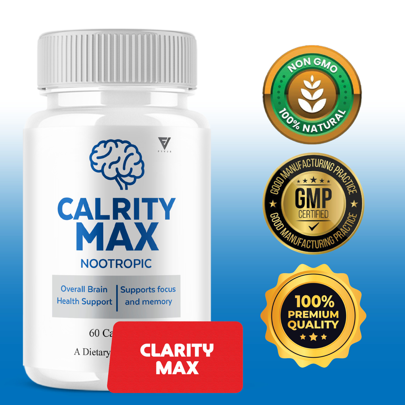Clarity Max Capsules, ClarityMax Memory & Focus Support (60 Capsules)