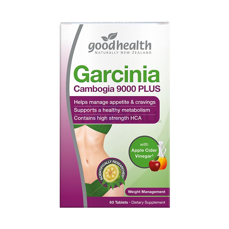 Garcinia Cambogia 9,000 Plus with Apple Cider Vinegar (60 Tablets) – 5 Pack