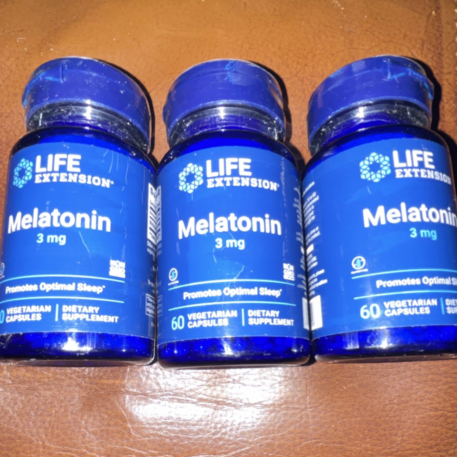 Life Extension Melatonin 3mg 60 Vegetarian Capsules Sleep Support