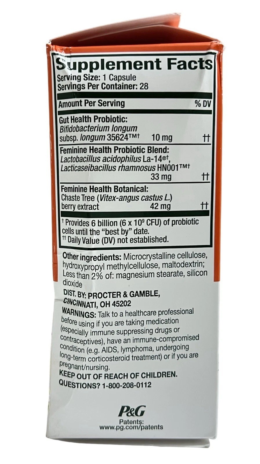 Align Womens Dual Action Probiotic Gut & Feminine Health 28 Capsules 06/2026