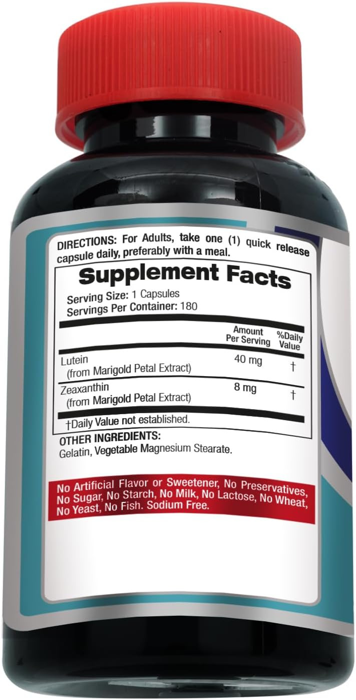 FITO MEDIC’S Lab Lutein Supplement with Zeaxanthin Botanical Formula (180 Caps)